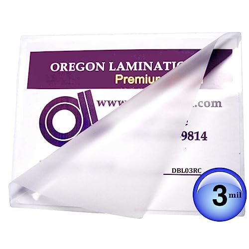 Oregon Lamination Heat Activated Laminating Pouches 11.5¡± x 17.5¡± x 3 mil (292mm x 445mm x 75 microns Thick) for up to 11.25¡± x 17.25¡± Sheets [pk of 100] Double Letter/Small Menu Size, Clear Gloss