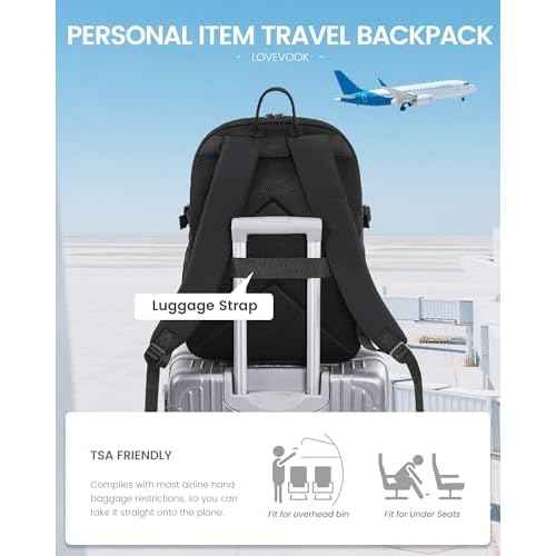LOVEVOOK Laptop Backpack for Women Men, 17.3 Inch Work Business Computer Backpack, College School Bookbag for Student Teen Girl Boy, Travel Personal Item Bag, Casual Daypack Purse for Back to School