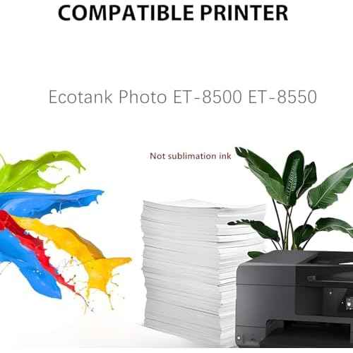 6 PACK Refill ink bottles Compatible with epson 552 Ink Refill Bottles for Ecotank Photo ET-8550 ET-8500 ET8550 ET8500 8550 8500 Printers Black Cyan Magenta Yellow Photo Black Grey/gray ink refill