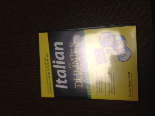 Italian For Dummies Audio Book Set by Teresa Picarazzi - Learn Italian Language