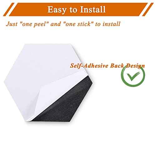 8Pcs Hexagon Felt Cork Board Tiles, Self Adhesive DIY Bulletin Board Pin Board for Office School Home Wall Decor Stickers Memos Photos Display (Gradual Purple)