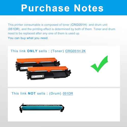 LCL 051H Toner Cartridge Replacement for Canon 051H High-Yield Black Toner Cartridge 051 CRG-051H CRG051 for ImageCLASS MF264dw MF267dw MF269dw LBP162dw LBP161dn MF266dn MF263dn Printer (2-Pack)
