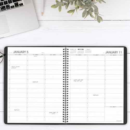 AT-A-GLANCE 2026 Appointment Book Planner, Weekly, 8-1/4" x 11", Large, Black (709500526)