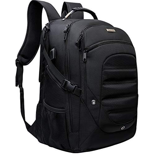 Travel Laptop Backpack 19 Inch Computer Backpack with USB Charging Port Business College Daypack Stylish Bag
