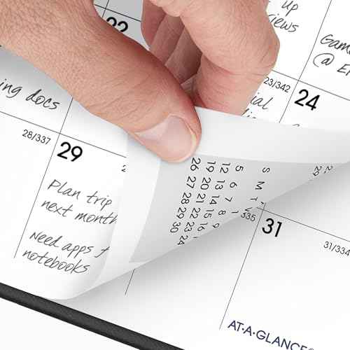 AT-A-GLANCE 2026 Planner, Monthly, 3-1/2" x 6", Pocket Size, DayMinder, Black (SK530026)