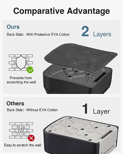 Puroma Wall-Mounted Key Lock Box Safe with Combination Code, Grey - Secure Home & Office Storage