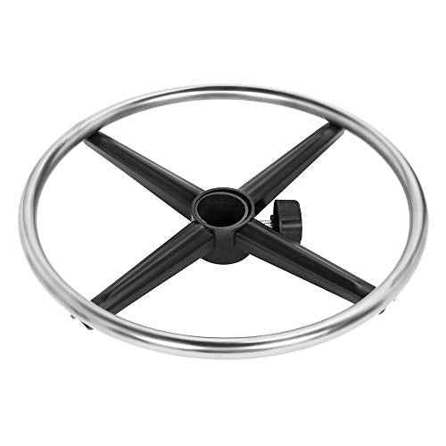 Kaleurrier Metal Chrome Foot Rest Foot Ring for Studio Drafting Chair Office Stool Salon Stool,16 inches Diameter