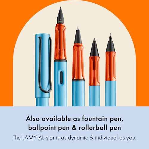 LAMY AL-star denim - Mechanical Pencil with transparent, ergonomic grip & lightweight aluminum body - including LAMY M 41 fine line refill 0.5 mm & eraser tip