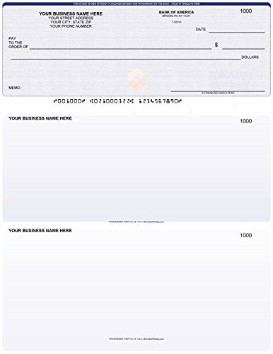 Abc Check Printing ABC Computer Voucher Checks for QuickBooks, 500 Sheets – Blue Linen