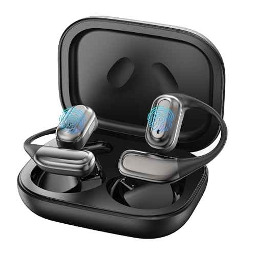 AI Language Translator Earbuds,OWS Real-Time 4-in-1 Translation Earbuds 144 Languages & Accents, Bluetooth 5.4 Translation Device for Travel/Business/Learning (A16 Gray Black)