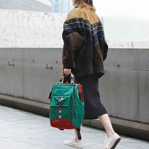 SUNNY BIRD Laptop Backpack, 15.6 Inch Laptop Work Bag, Wide Open Casual Daypack for Women, Men and Adult (Greenboho)