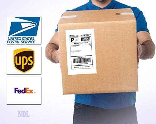 NextDayLabels - 500 Sheets Click Ship Integrated Labels with Tear Off Receipt, Designed for Printing Online Labels. 8-1/2" x 11" Sheet with one Label 6.8125" x 4.75", Use for USPS, Ebay, Paypal, ETC.