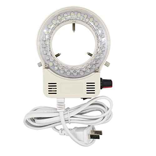 Microscope 64mm LED Ring Light for Microscope White/Purple Light Source for Stereo Microscope Top Illuminator(White)