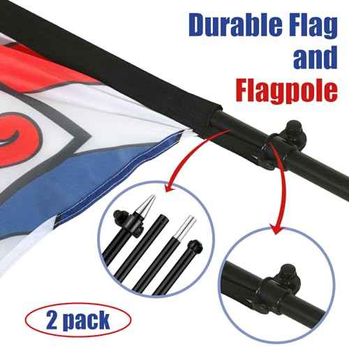 VitalCozy 2 Set Barber Flag Barbershop Themed Swooper Flag Banner with Pole Kit Open Feather Barber Sign for Salon Business Advertising Outdoor Outside(7 ft)