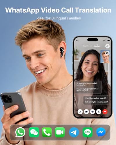 TRANSAI G1-GLOSS Real-Time Translator Earbuds - 157 Languages, In-Ear AI Language Translator