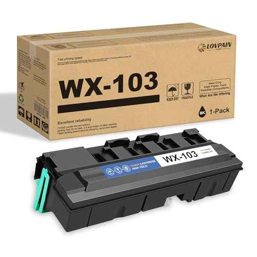 WX-103 WX103 Black Waste Toner 1 Pack Compatible Replacement for Konica Minolta WX103 Waste Toner Work with Bizhub 224e 284e 308 364e 368 454e 458 554e 558 C224 C224e C258 C284 C284e C308 Printer