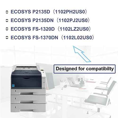pgisoxt 1 Pack TK-172 1T02LZ0US0 Black Toner Cartridge High Yield Compatible TK-172 TK172 Replacement for Kyocera ECOSYS P2135d P2135dn FS-1320D FS-1370DN Printer (up to 7,500 Pages)