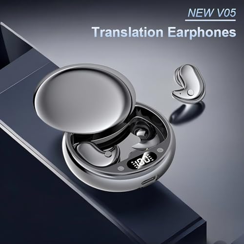 Language Translation Earbuds - Translation Earbuds, 144 Languages & Accents Two Way Translator Pods Real Time for Traveling Business, Enhance Your Global Communication Experience