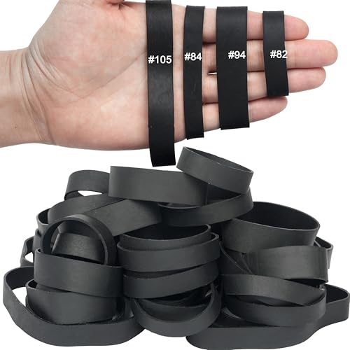 Assorted Rubber Bands 82/84/94/105 - Mixed Size Elastic Bands 50pc HAIDIBAO