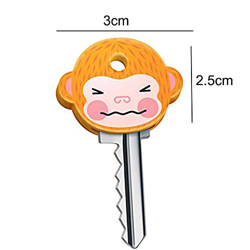 Monkey Key Caps - 6 Pcs Cute Multicolor Covers for Standard Keys