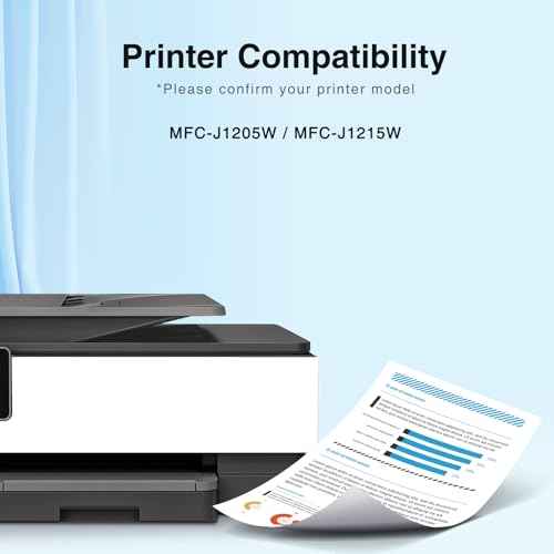 Compatible LC404 Ink Cartridges for Brother Printer Replacement for LC404 LC404 XL Ink Cartridge Compatible with Brother MFC-J1205W Ink Cartridges MFC-J1215W MFC J1205W J1215W Printer (4Pack)