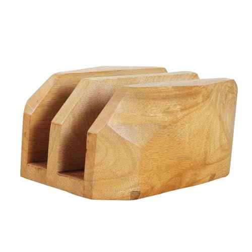 Vertical Laptop Stand for Desk, Laptop Holder to Dock MacBook, MacBook Pro and Other Laptops, Versatile Vertical Laptop Docking Solutions (Indian Mango Wood)
