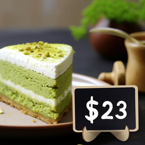 15 Pcs Mini Wooden Chalkboards Signs for Wedding and Food, Messages Signs, 3 Shapes Kinds of Board with 2 Chalk Markers