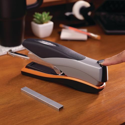 Swingline Optima 40 Sheet Capacity Stapler Pack of 1 - Jam-Free, Reduced Effort, Soft Grip, Metal, Orange & Gray