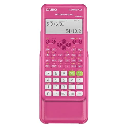 Casio Pink Scientific Calculator FX-300ESPLSB-PK with Textbook Display for Students