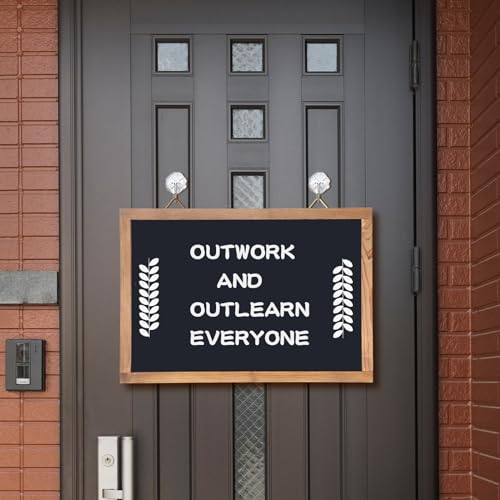 Magnetic Chalkboard for Wall Rustic Wood Framed Decorative Blackboard Sign for Kids Hanging Chalkboard for Home, Office, Restaurant 12" x 16"