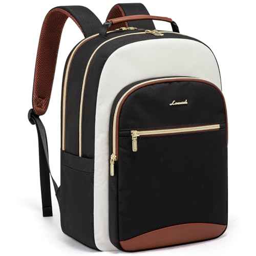LOVEVOOK Laptop Backpack for Women, 15.6 Inch Work Business Backpack Purse for Teacher, Waterproof Nurse Bag College Bookbag for School, Casual Personal Item Travel Bag College Daypack