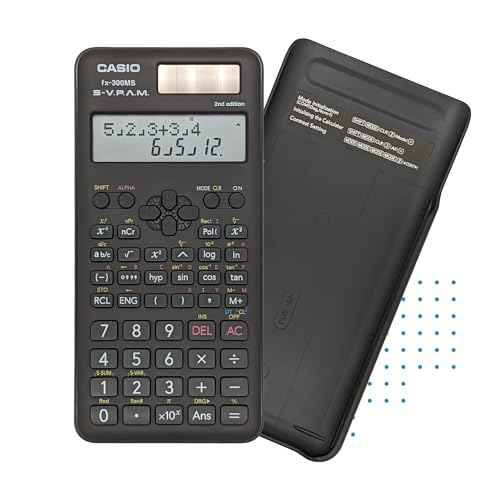 Casio fx-300MS Plus 2nd Edition ? Standard Scientific Calculator with 2-Line Display | 10-Digit LCD, Trig, Stats, Fractions | Ideal for High School Algebra, Trigonometry & Test Prep