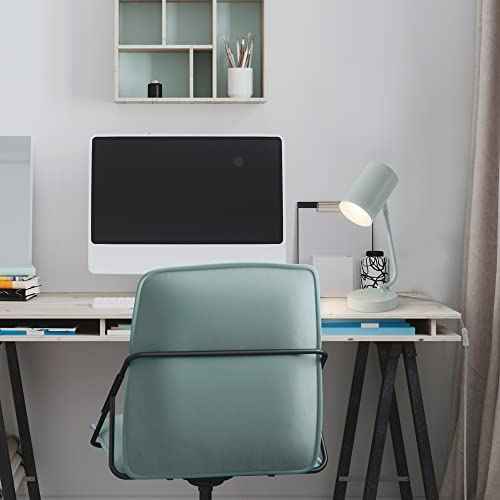 Globe Electric 12651 15" Desk Lamp, Matte Light Blue, in-Line On/Off Rocker Switch, Home D?cor, Desk Lamps for Home Office,Home Office Accessories,Room D?cor,Accent Lighting Lamps, Home Improvement