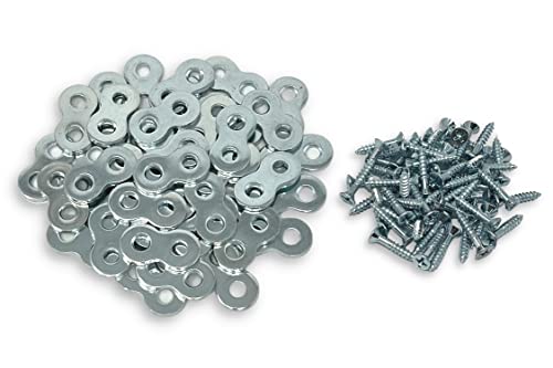 Heavy Duty 12-Gauge Table Top Fastener Clips – 30 Pack with #6 Screws, Balsam Point Workshop