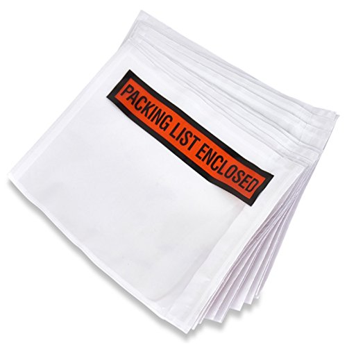 Packing List Envelopes 7.5" X 5.5" Pouches Invoice Enclosed Adhesive Bags Pack of 1000