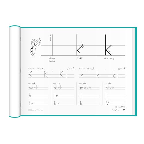Learning Without Tears 2nd Grade+ Printing Power Workbook for Kids, Student Edition