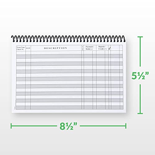 The Superior Register Simple Account Tracker - 1-Pack Black Wide Edition