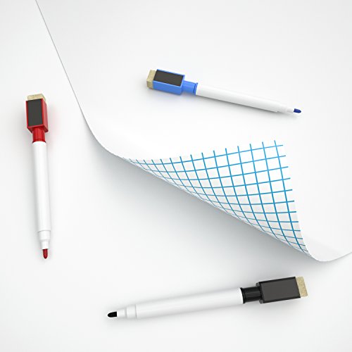 Nicpro 1 Pack Dry Erase Whiteboard Sticker Wall Decal 17.7" x 78.7" Large