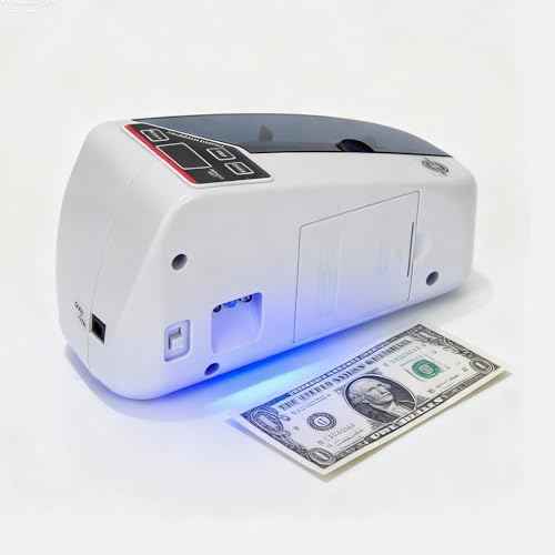 WINB Money Counter Machine with UV Counterfeit Detection - Portable Cash Counter Machine, 600 Notes/Min High-Speed Money Counting Machine for Bills & Currency