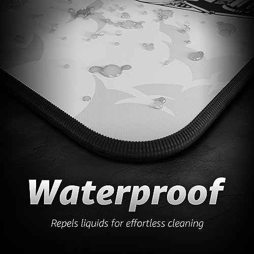 Hystar¢ç Extended Gaming Mouse Pad | XXL 36" x 16" | 5mm Thick, Waterproof Surface, Smooth Polyester Fabric, and Natural Rubber Base | Mythic Pegasus