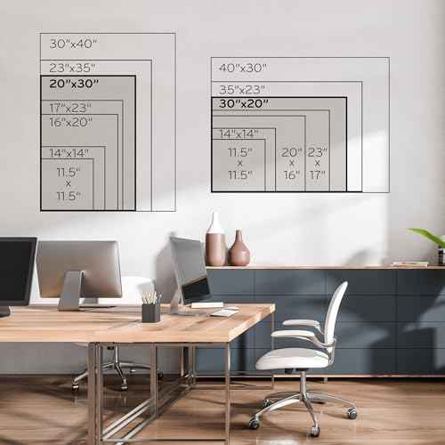U Brands Farmhouse Linen Bulletin Board, 30" x 20", White Wood Style Frame, Includes Push Pins