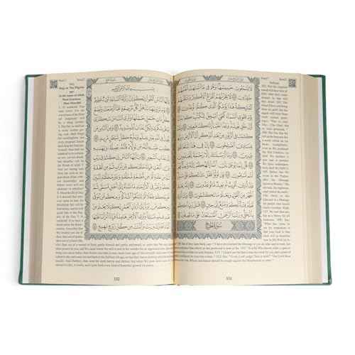 FURKAN English Translation of The Noble Qur'an Large Size (English and Arabic Editions), Al Quran Al Karim, Islamic Gift, Gift for Women, (6.7x9.5¡È) Thermo Leather Covered Quran - Silver