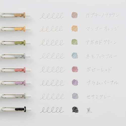 Mitsubishi Pencil UMNS38FC8C Gel Ballpoint Pen Uni-Ball One 0.38 Fica Color Set of 8 Colors