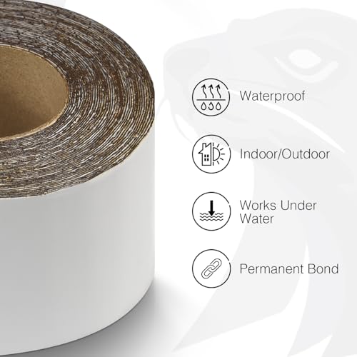 White RV Roof Sealant Tape, 8" x 25' Waterproof Repair Seal Tape ? Extra Thick, UV-Resistant, Weatherproof Patch for Permanent Leak Sealing on RVs, Trailers, and Mobile Homes