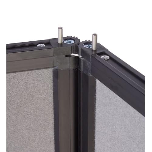 Trade Show Booth Panel Displays, 10 Grey Hook & Loop Receptive Fabric Sections - 84" Tall