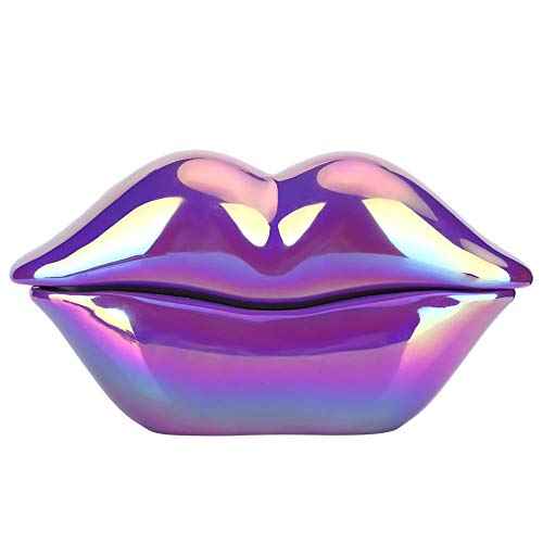 Lips Landline Telephone, Lips Telephone Electroplate Desktop Landline Phone, Cute Lip Shape Telephone for Home Office