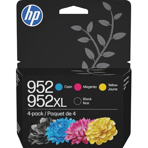 HP 952XL Ink Cartridge Set Black & Cyan Magenta Yellow - 1 Pack
