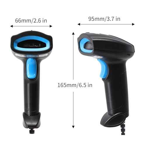 Barcode Scanner USB 1D Wired CCD Barcode Reader Supports Screen Scan Bar Code Scanners for Store, Supermarket, Warehouse-U1