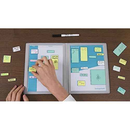 Bravestorming MoverBook Grey, Magnetic Memo Brick Organizer Art Supplies for School, Parenting and Office Projects and Presentations (Mover Erase Memo Brick not Included)