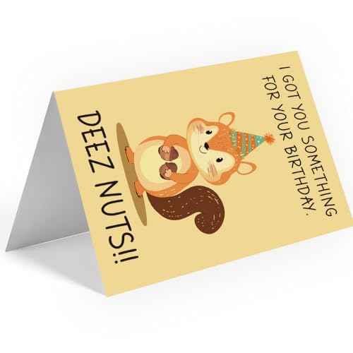 Funny Birthday Card, Happy Birthday Gifts for Men, Women, Husband, Wife, Mom, Dad, Grandma, Friends, Family, Anyone, Unique Birthday Decoration